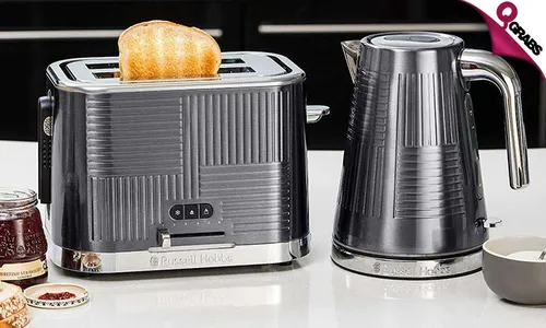 Russell Hobbs Geo Steel 2 Slice Toaster 25250!